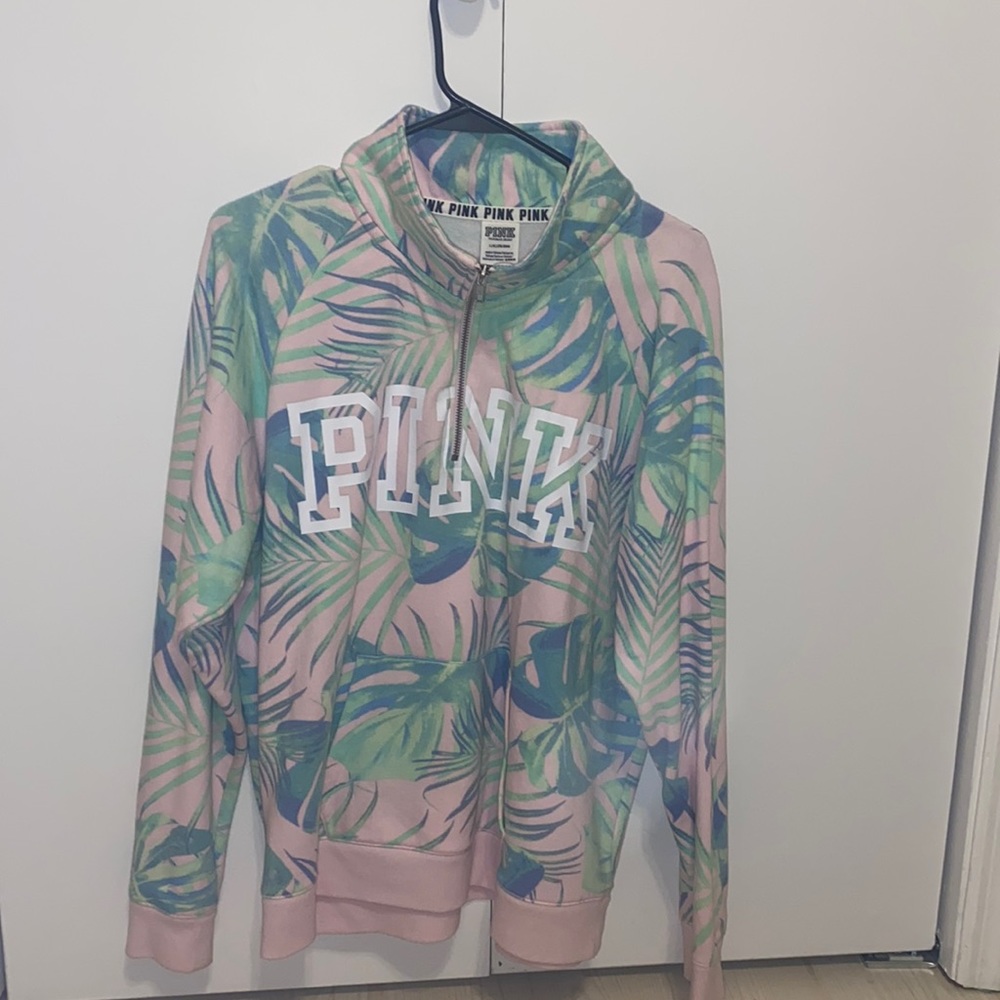 Half Zip like new PINK jacket